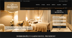 Desktop Screenshot of hotelpresident.rs