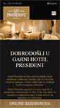 Mobile Screenshot of hotelpresident.rs