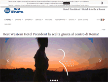 Tablet Screenshot of hotelpresident.com