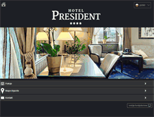Tablet Screenshot of hotelpresident.pl